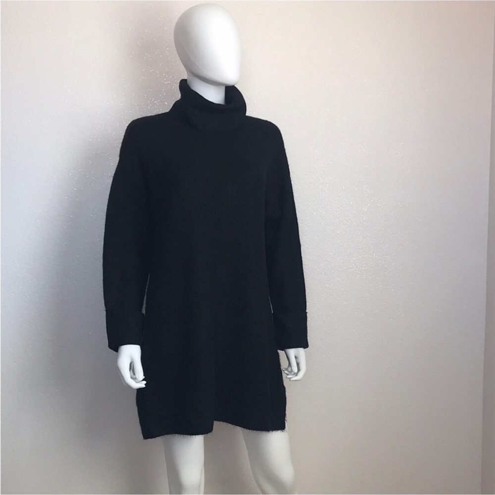 Topshop S black sweater dress